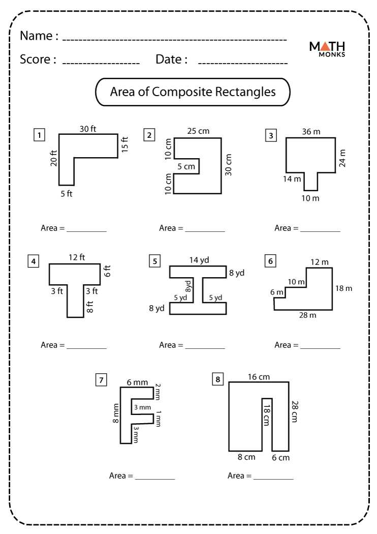 perimeter of composite shapes worksheet