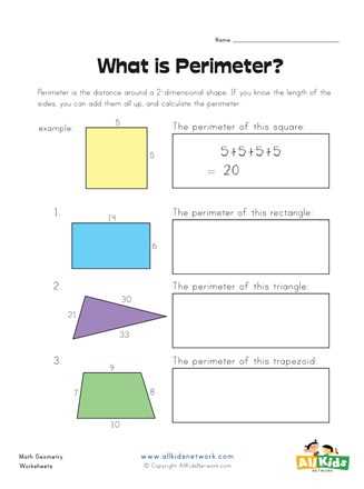 perimeter worksheet