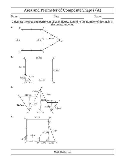 perimeter worksheets