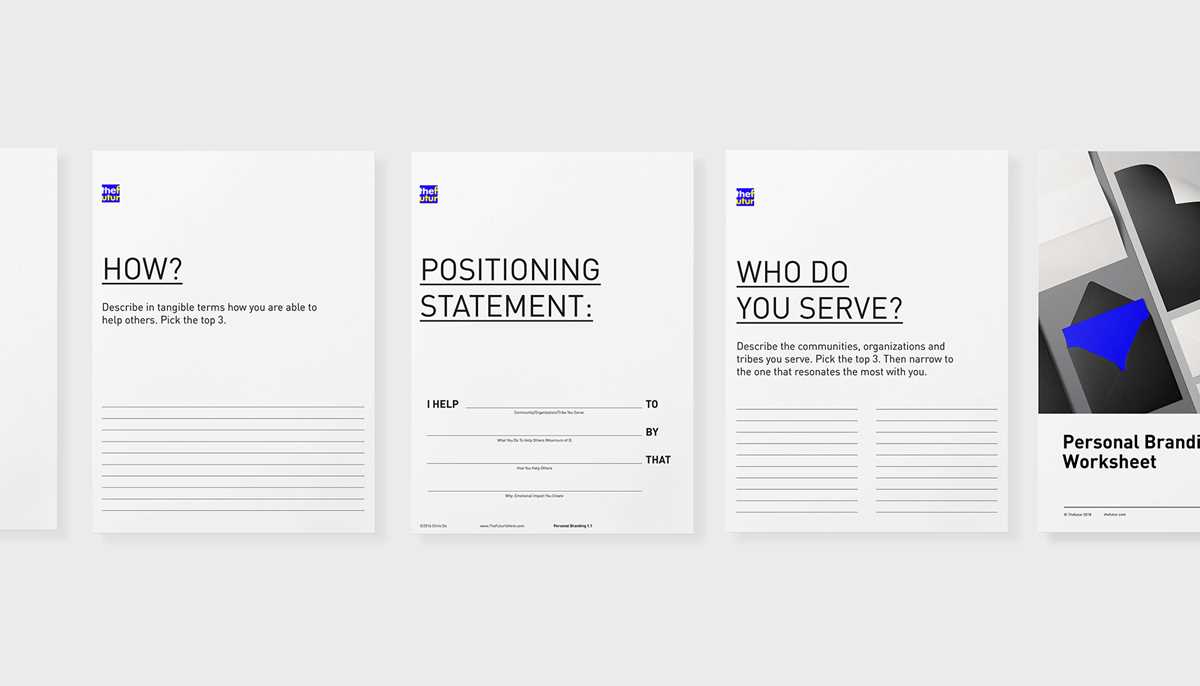 personal brand worksheet
