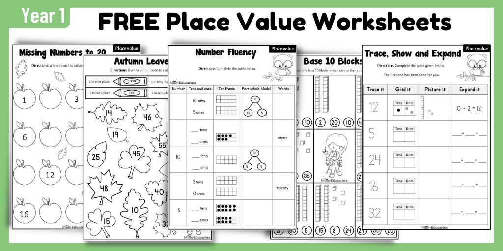 place and place value worksheets place and place value worksheets