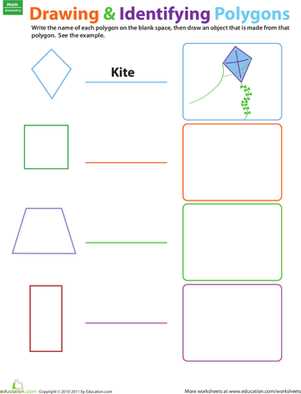 polygons worksheet