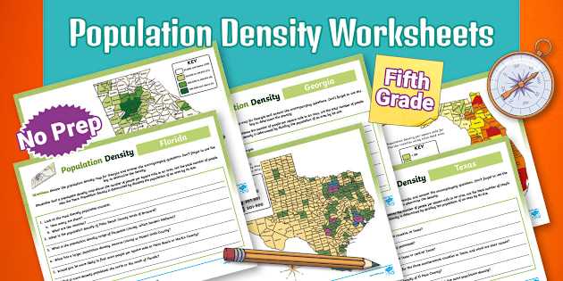 population density worksheet