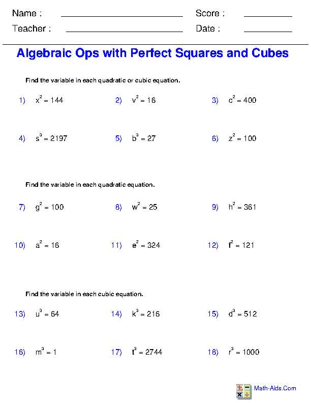 powers and exponents worksheet