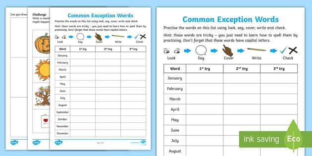 practice spelling words worksheets