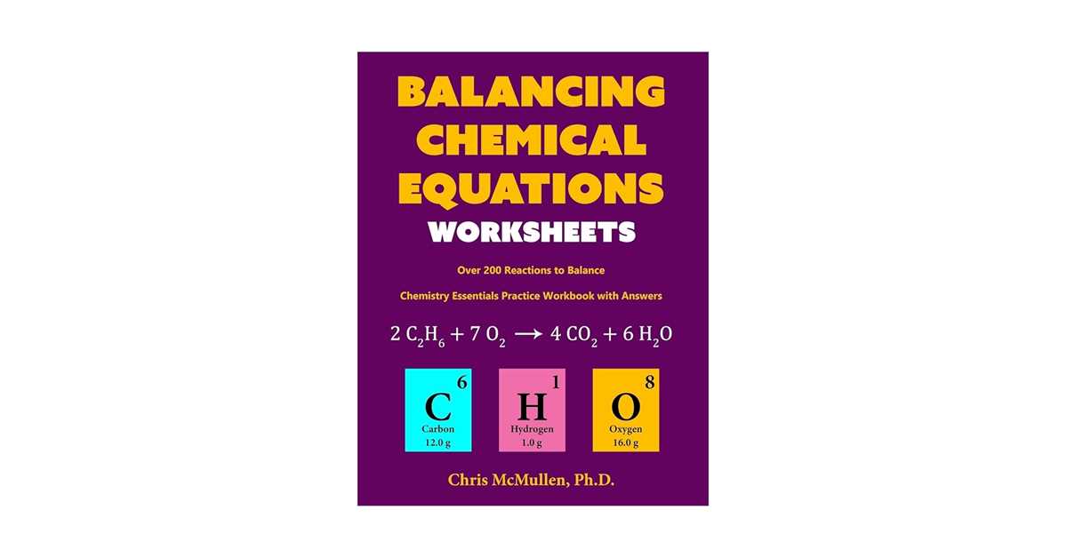 practice worksheets for balancing chemical equations