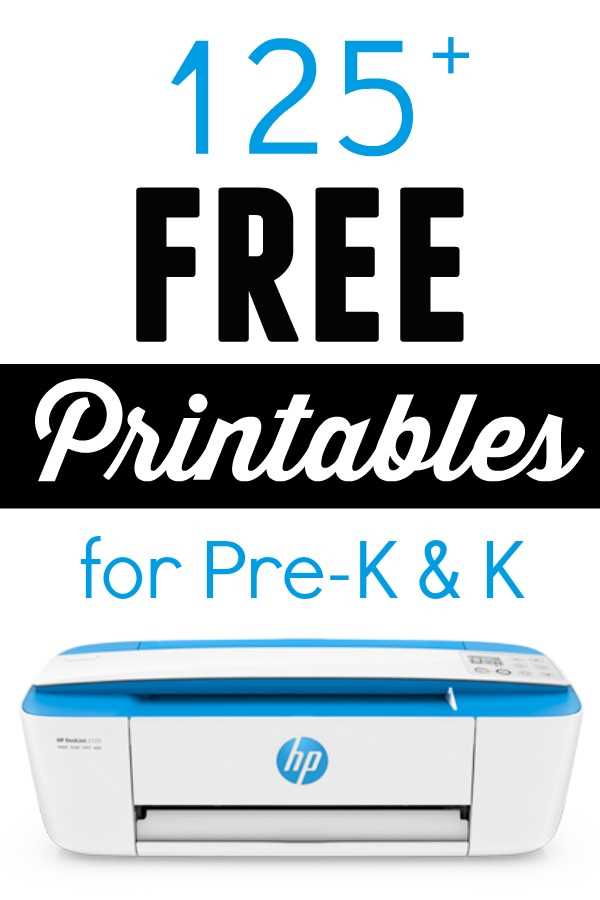 pre kindergarten worksheets