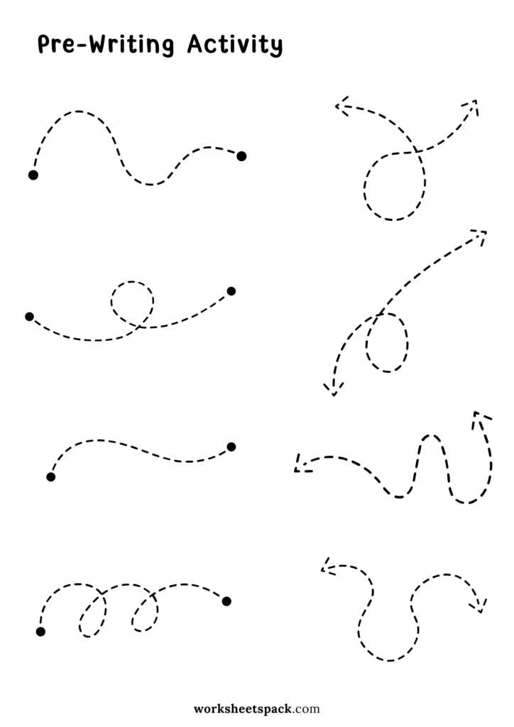 pre writing skills worksheet
