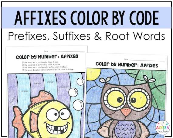prefix suffix root word worksheet