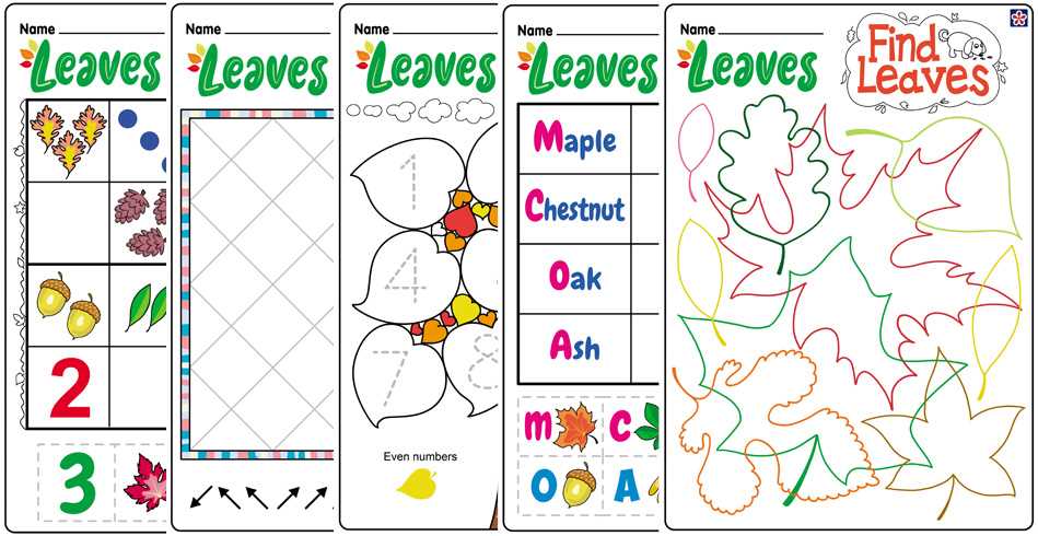 preschool fall worksheets