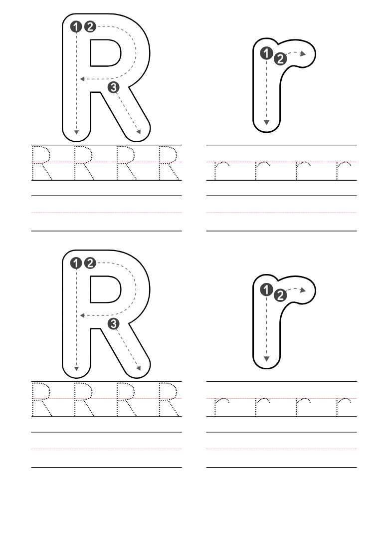 preschool letter r worksheets