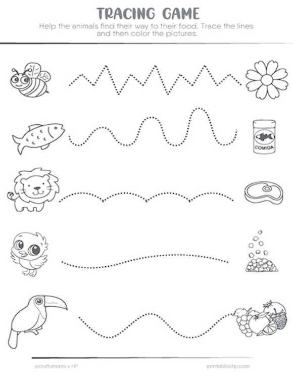 preschool tracing worksheet