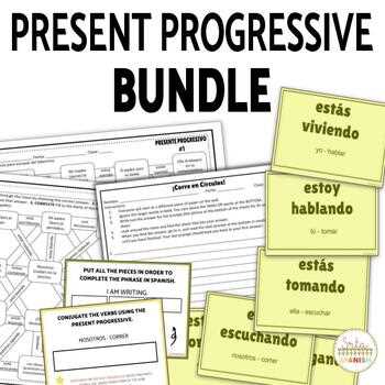 present progressive spanish worksheet