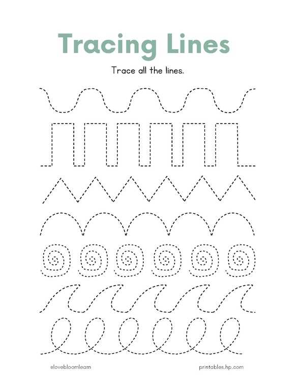 prewriting tracing worksheets