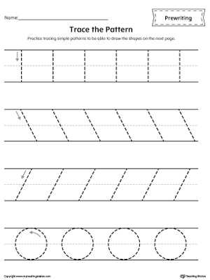 prewriting tracing worksheets