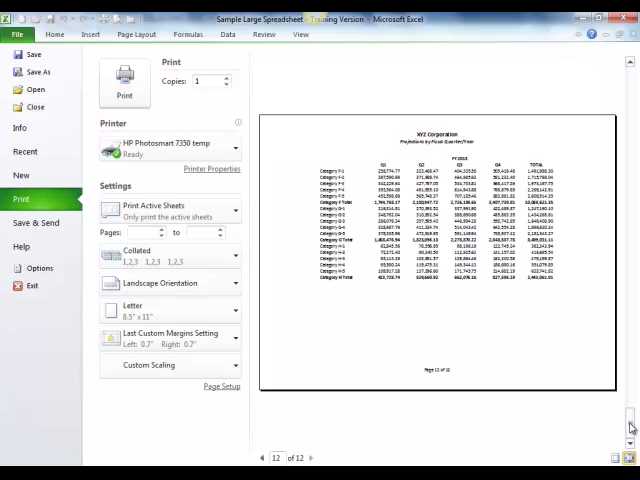 print selected worksheets