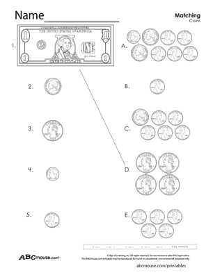 printable counting money worksheets