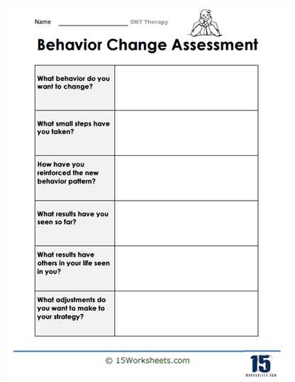 printable dbt worksheets
