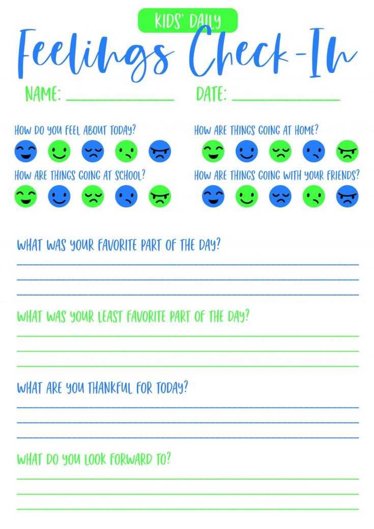 printable emotional check in worksheet printable emotional check in worksheet