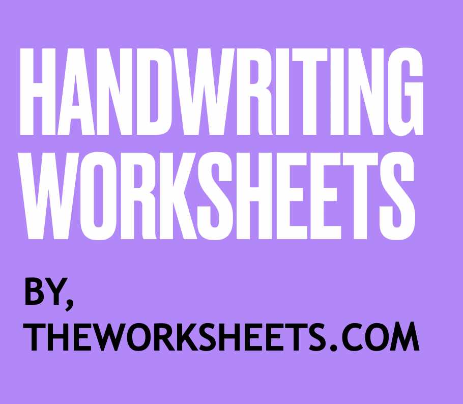 printable handwriting worksheets