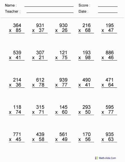 printable math worksheets for 8th graders