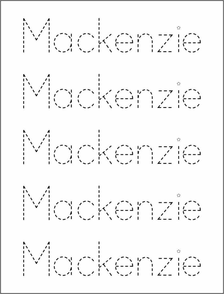 printable name tracing worksheet