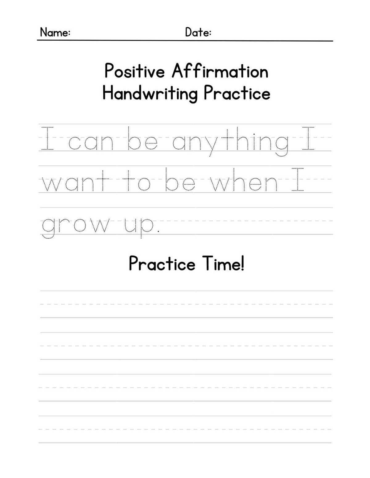 printing writing worksheets