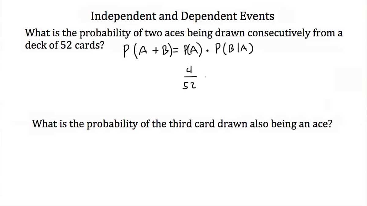 probability independent and dependent worksheets