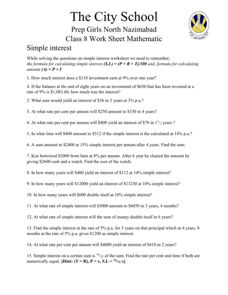 profit and loss worksheet