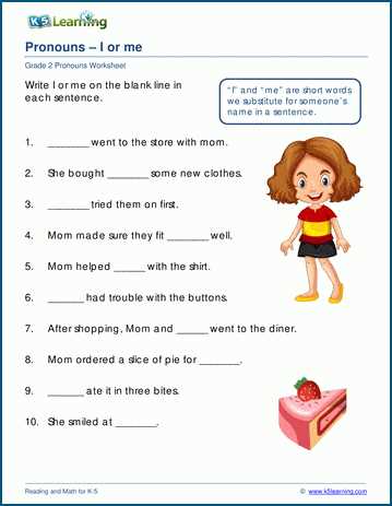 pronoun worksheets kindergarten