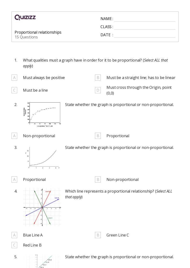 proportional reasoning worksheet