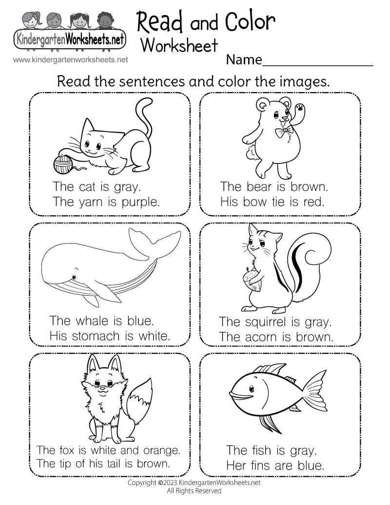 read worksheet