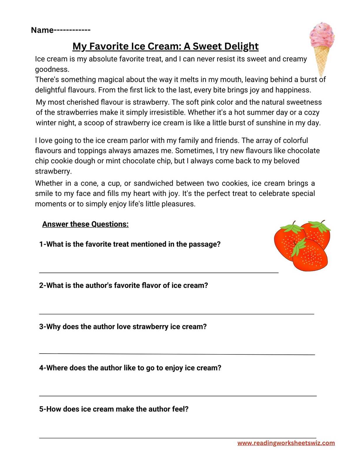 reading worksheets 6th grade