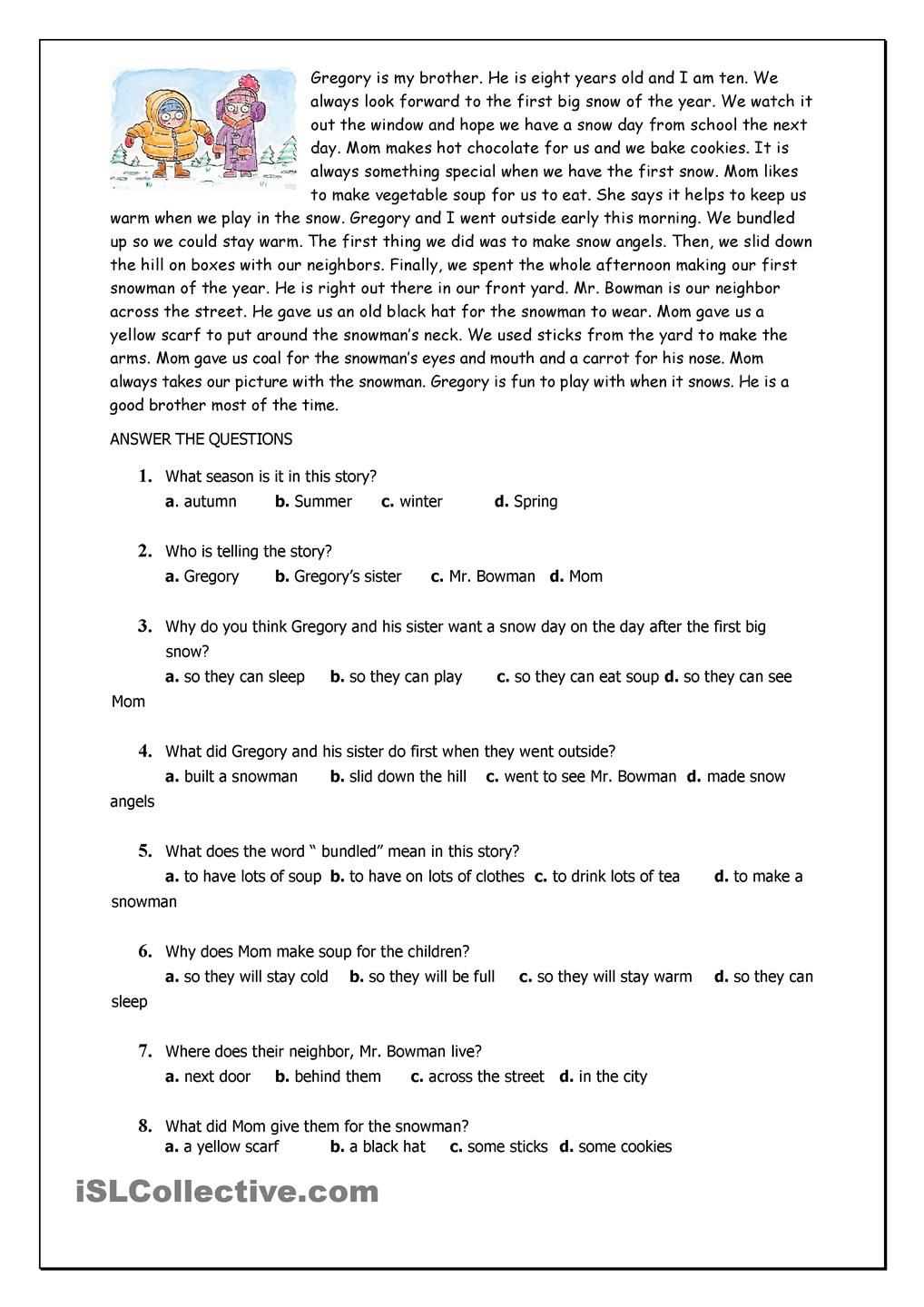reading worksheets for 4th graders reading worksheets for 4th graders