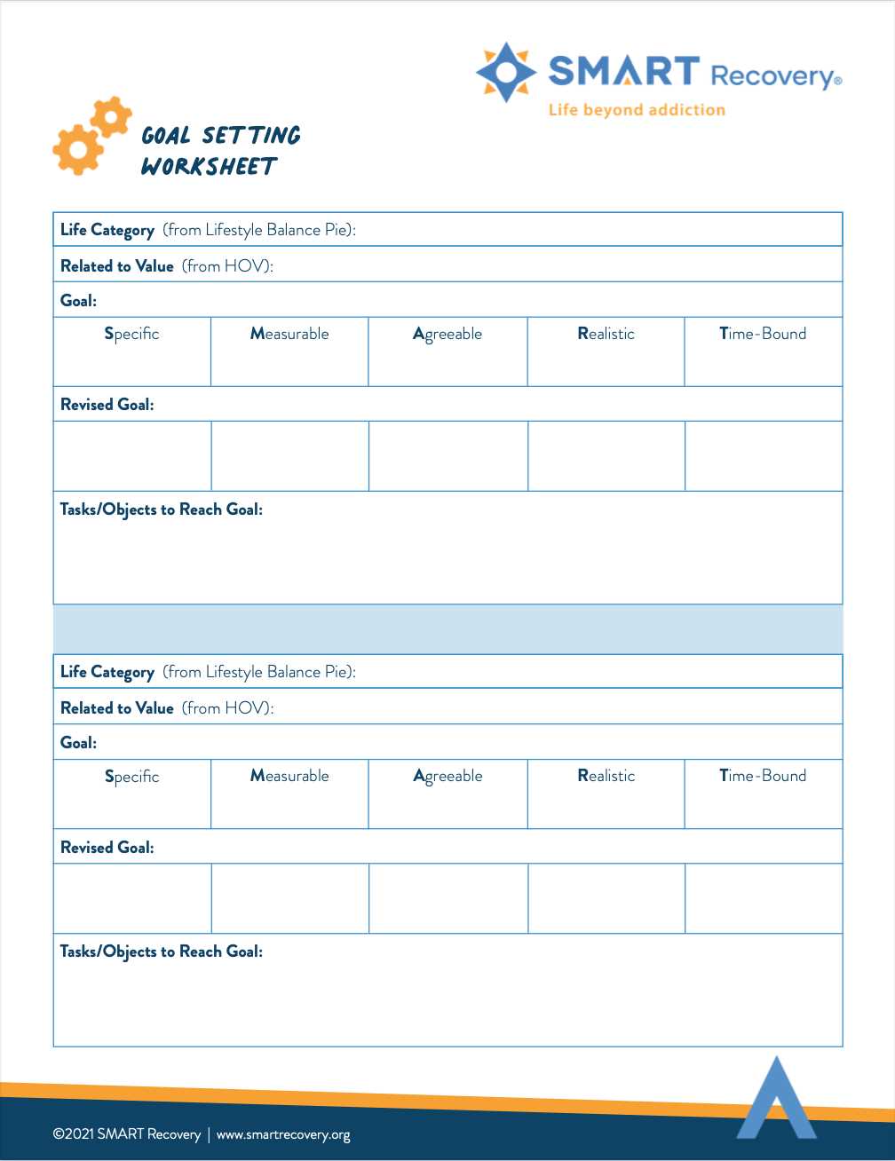 real estate goal setting worksheet