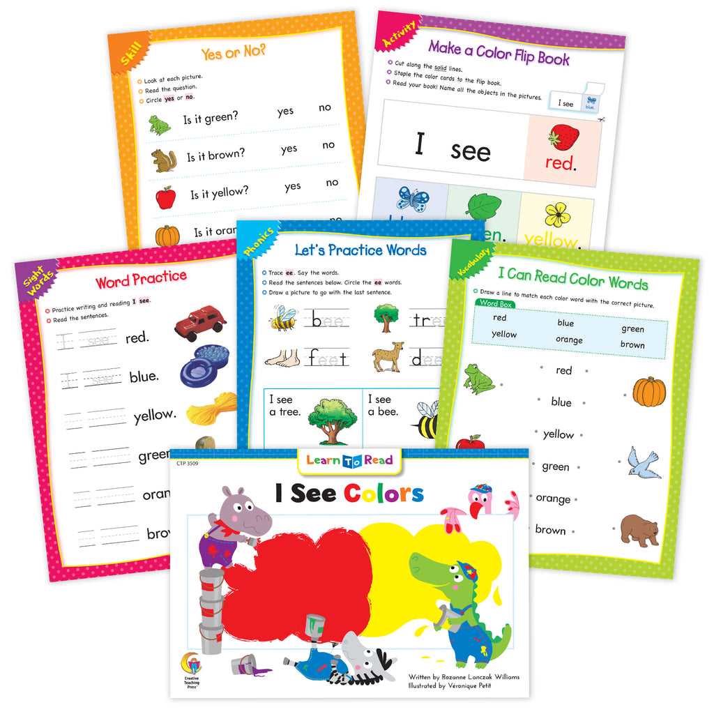 recognize colors worksheets