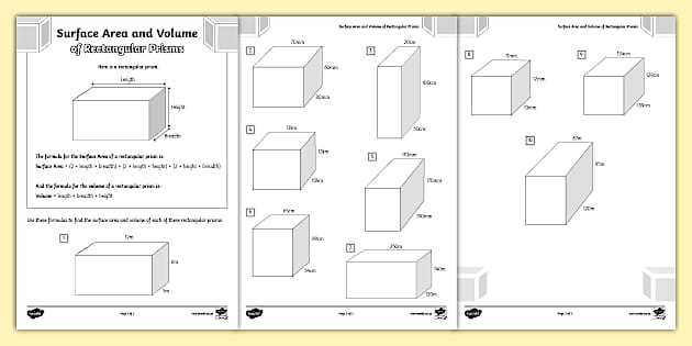 rectangular prism worksheet rectangular prism worksheet