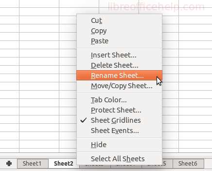 rename a worksheet