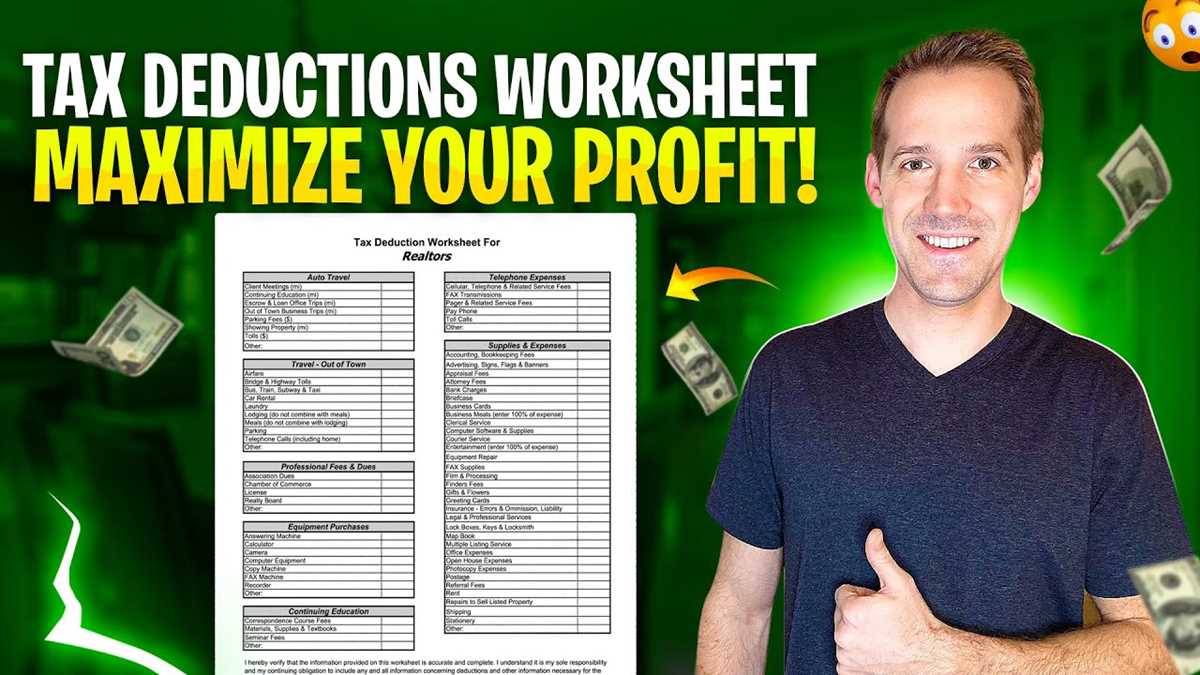 rental property tax deductions worksheet