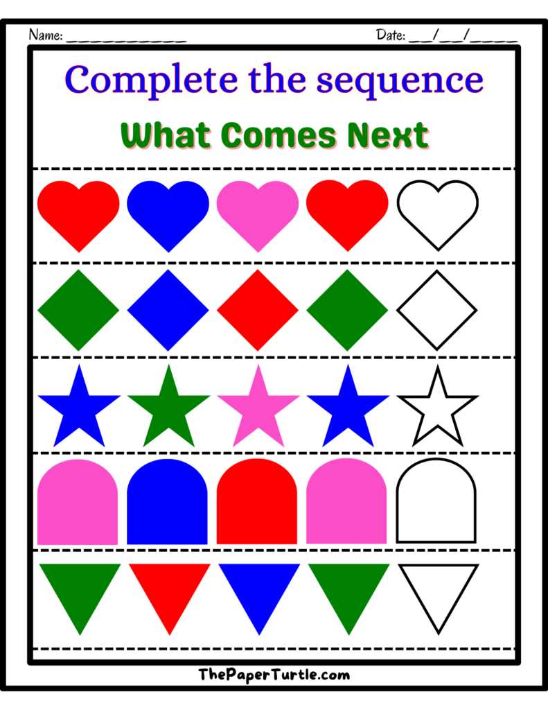 repeating patterns worksheets