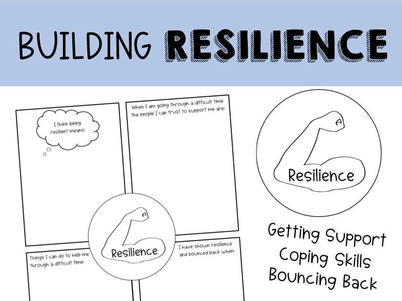 resilience worksheets