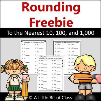 rounding to the nearest ten and hundred worksheets