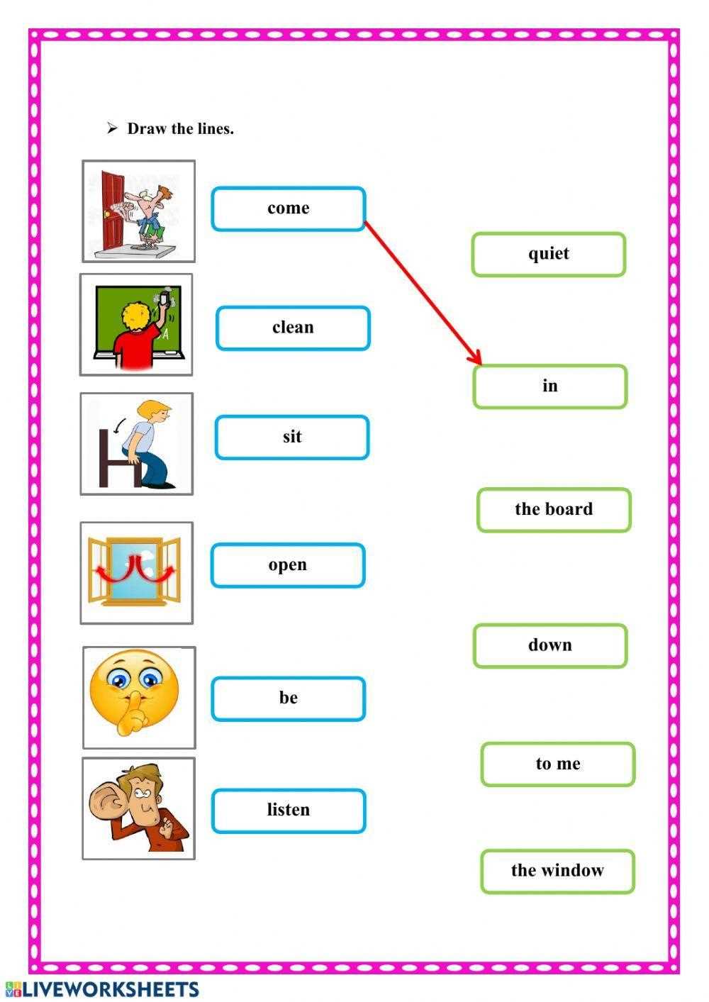 rules worksheet