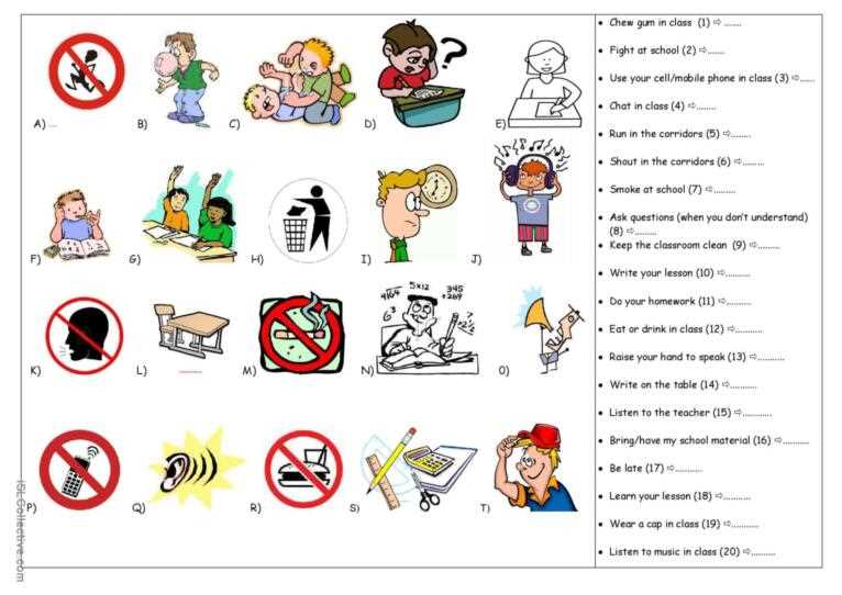 rules worksheet