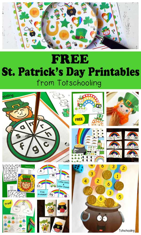 saint patrick day worksheets kindergarten