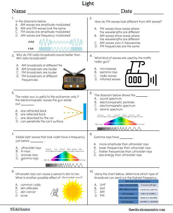 science worksheets