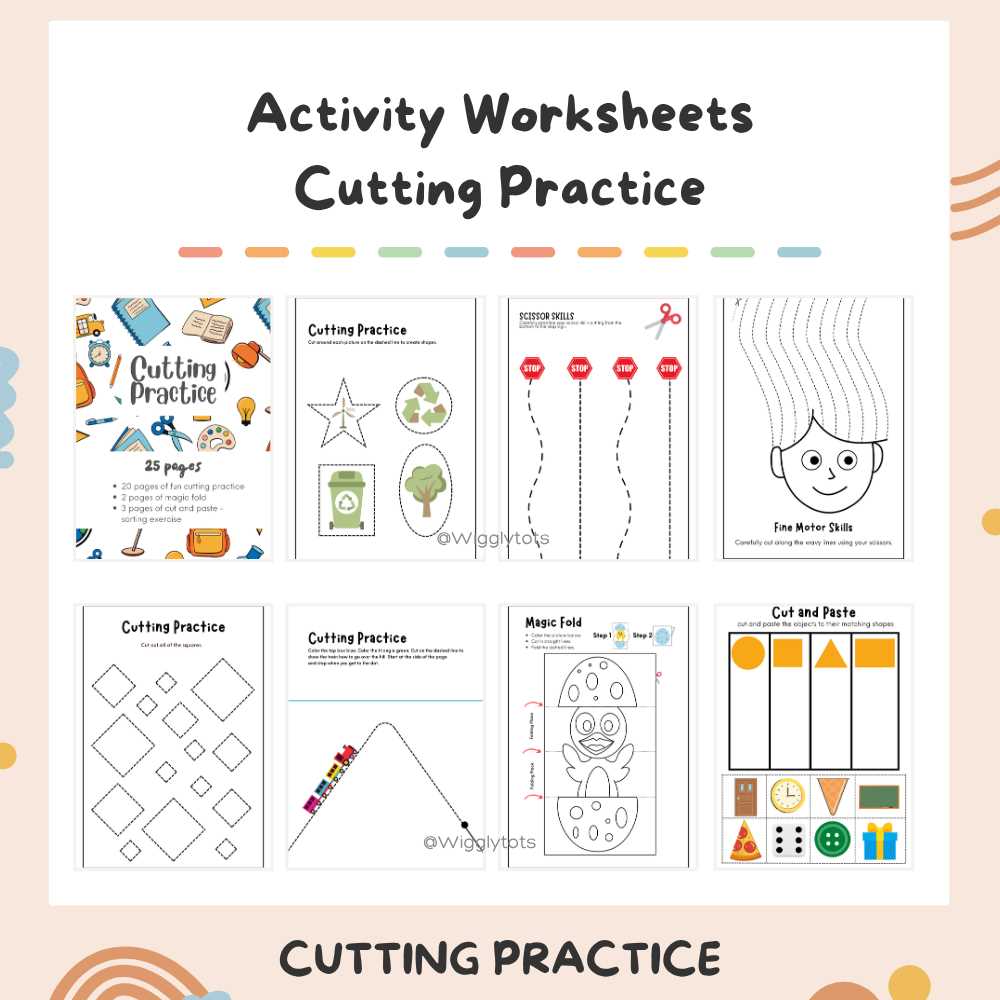 scissor worksheets for preschoolers