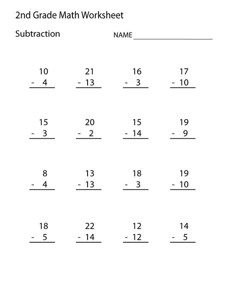 second grade math worksheets free