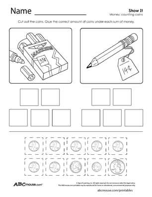 second grade money worksheets