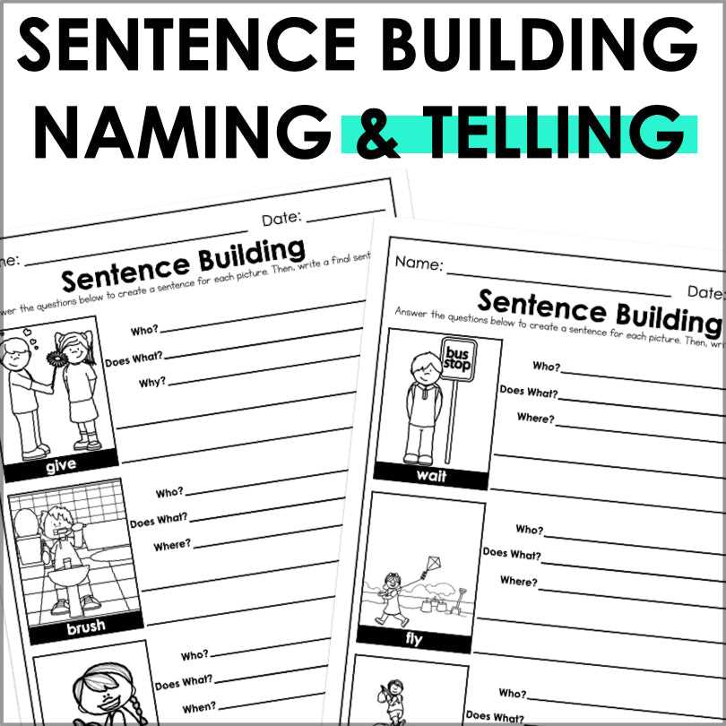 sentence structure worksheet